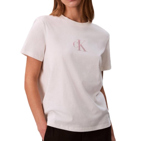 T-Shirt Blanc Femme Calvin Klein Jeans LV047E804G