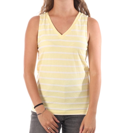 Débardeur Jaune Femme TBS Neriade
