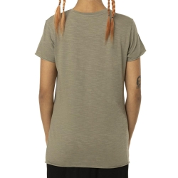 T-shirt Kaki Femme Von Dutch Slub