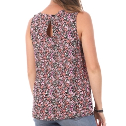 Débardeur Imprimé Rose/Noir Femme Vero Moda Easy