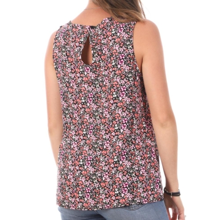 Débardeur Imprimé Rose/Noir Femme Vero Moda Easy