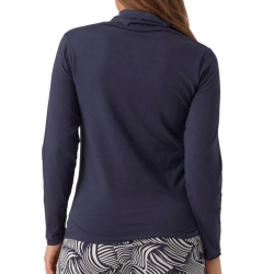 T-shirt Manches Longues Marine Femme Mamalicious Rollneck