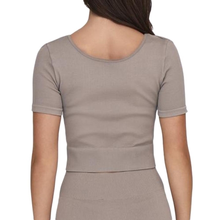 Top Taupe Femme Only Jaia