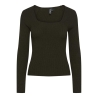 T-Shirt Manches Longues Kaki Femme Pieces Kalu