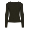 T-Shirt Manches Longues Kaki Femme Pieces Kalu
