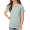 T-shirt Vert Femme Von Dutch Roon