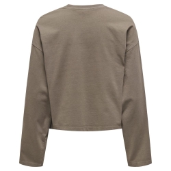 T-Shirt Manches Longues Marron Femme JDY Washed