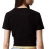 T-shirt Noir Femme Calvin Klein Jeans Monologo Baby
