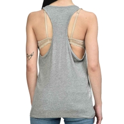 Débardeur Gris clair Femme JJXX Fleur