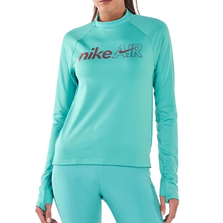 T-shirt Turquoise Femme Nike Midlayer