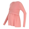 T-Shirt Manches Longues Rose Femme Mamalicious Lanabella