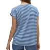 T-shirt Bleu/Blanc Femme Vero Moda Mava