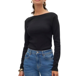Top Noir Femme Vero Moda Chloe
