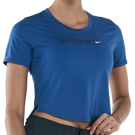 T-shirt Bleu Femme Nike One Df404