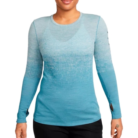T-shirt Bleu Technique Femme Nike Adv Run