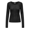 T-Shirt Manches Longues Noires Femme JDY Cordelia