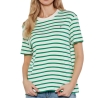 T-shirt Vert à Rayures Femme Tommy Hilfiger Rlx Modern Cody