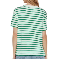 T-shirt Vert à Rayures Femme Tommy Hilfiger Rlx Modern Cody