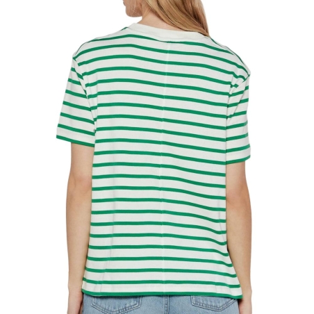 T-shirt Vert à Rayures Femme Tommy Hilfiger Rlx Modern Cody