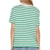 T-shirt Vert à Rayures Femme Tommy Hilfiger Rlx Modern Cody