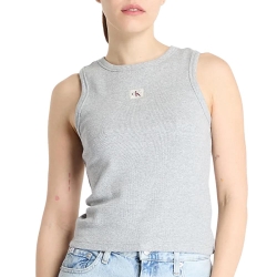 Débardeur Gris Femme Calvin Klein Jeans Label