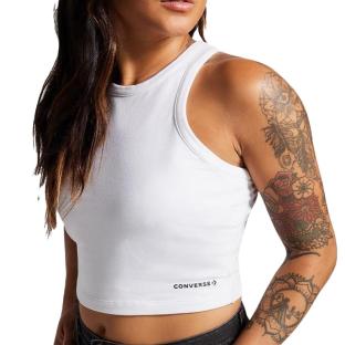Débardeur Blanc Femme Converse High Neck