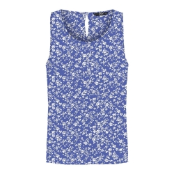 T-Shirt Sans Manches Bleu à Motifs Femme Only Nova Life