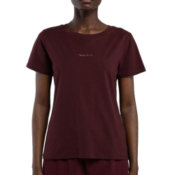 T-Shirt Bordeaux Femme Teddy Smith Ribelle