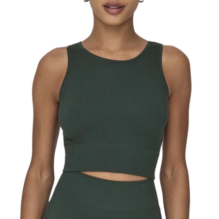 Haut de Sport Vert Foncé Femme ONLY PLAY Life