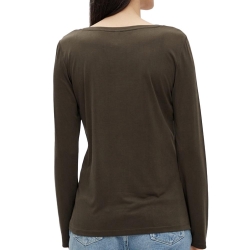 T-Shirt Kaki Femme Pieces Pckamala