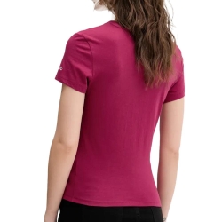 T-shirt Rose/Blanc Femme Tommy Hilfiger Essential