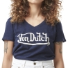 T-shirt Marine Femme Von Dutch Slub
