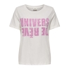T-shirt Blanc/Rose Femme JDY Kitty
