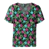 T-shirt Noir à Motifs Femme Vero Moda Easy V-neck