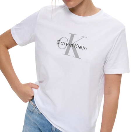 T-Shirt Blanc Femme Calvin Klein Hero Classic
