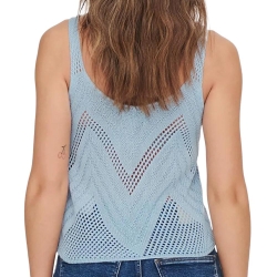 Top Crochet Bleu Femme Jdy 15226348