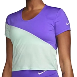 T-shirt Violet/Vert Femme Nike Retro Run