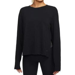 T-shirt Manches Longues Noir Femme Nike Ny