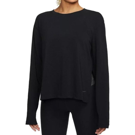 T-shirt Manches Longues Noir Femme Nike Ny