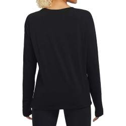 T-shirt Manches Longues Noir Femme Nike Ny