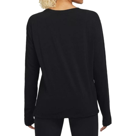 T-shirt Manches Longues Noir Femme Nike Ny
