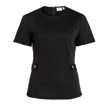 T-shirt Noir Femme Vila Lillie