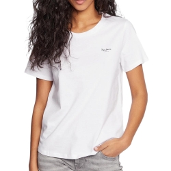 T-shirt Blanc Femme Pepe Jeans Wendy Chest