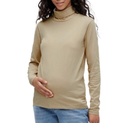 T-Shirt de Grossesse Beige Femme MamaliciousMia