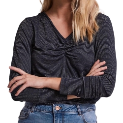 T-shirt Marine à rayures Femme Pieces Tamara