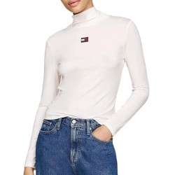 T-shirt Manches Longues Blanc Femme Tommy Hilfiger Mockn