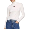 T-shirt Manches Longues Blanc Femme Tommy Hilfiger Mockn