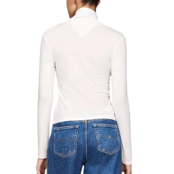 T-shirt Manches Longues Blanc Femme Tommy Hilfiger Mockn