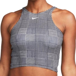 Débardeur Noir/Gris Femme Nike Crop Tank