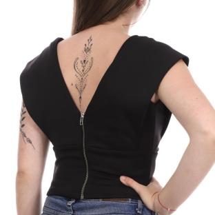 Top Noir Femme Guess Crossed